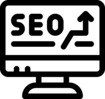 esta icono o logo seo y promoción icono o otro dónde eso explicaciones estrategias llevado fuera por un empresa en márketing productos, ejemplos aquí son caracteristicas y otros o diseño solicitud software vector