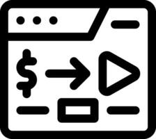 this icon or logo online streaming icon or other where it explaints things that must be prepared by an institution to provide information online to the public and others or design application vector