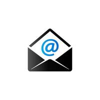 Email icon in duo tone color. Message open envelope vector