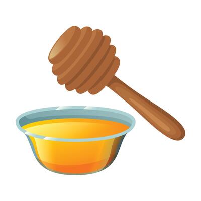 Illustration of honey. Vector illustration
