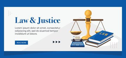 Law firm template banner design. Premium banner template vector
