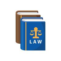 Law book icon illustration. Vector design