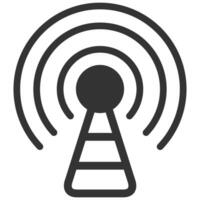 Black and white icon podcast vector