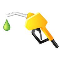 Gas dispenser icon in color. Oil gasoline fuel vector