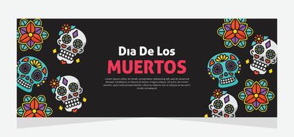 bandera modelo diseño acerca de día de el muerto vector