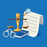 Law and justice illustration design. Vector design