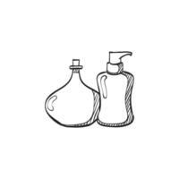 Hand drawn sketch icon aromatherapy vector