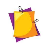 Note Paper illustration icon. Vector design