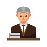 Lawyer icon illustration. Vector design