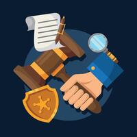 Illustration design of law firm vector