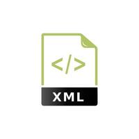 xml archivo formato icono en dúo tono color. computadora software web diseño vector