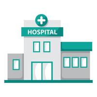 Hospital icon design illustration. Vector design