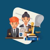 Lawyer illustration design. Vector design