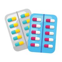 Pills icon design illustration. Vector design