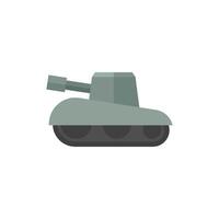 Tank icons in flat color style. Military weapon war. vector