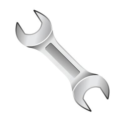 Bicycle wrench icon in color. Sport transportation repair tool