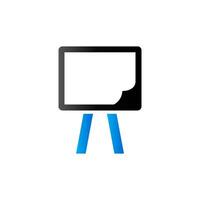 Painting stand icon in duo tone color. Drawing pad canvas vector