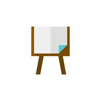 Painting stand icon in flat color style. vector