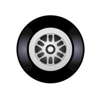 Car tire icon in color. Transportation vehicle wheel vector