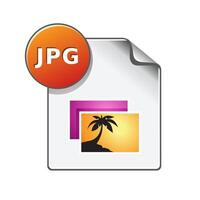 Picture file format icon in color. Image file computer data vector