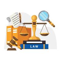 Law firm illustration design vector