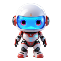 AI generated Cute robot kids with isolated transparant background png