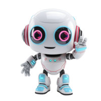 AI generated Cute robot kids with isolated transparant background png