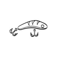 Hand drawn sketch icon fishing lure vector