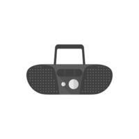 Cassette player icon in flat color style. Music dance party audio stereo mini compo vector