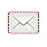 Envelope icon in color. Mail email message communication vector