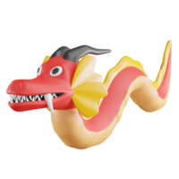 3d illustrazione di Drago png