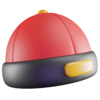 3D Illustration of Chinese Cap png