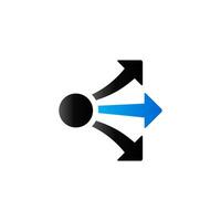 Propagate arrows icon in duo tone color. Business management vector