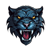 ai generiert schwarz Panther Kunst Abbildungen zum Logo, Aufkleber, T-Shirt Design, Poster usw png