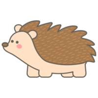 Süss Herbst bezaubernd Igel Stachelschwein png