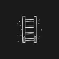 Ladder doodle sketch illustration vector