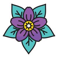 Flower icon with concept day of death. Vector design