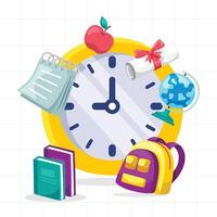 Concept illustration design for back to school vector