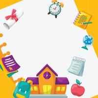 Background design illustration for education vector