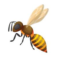 Illustration of bee. Bee icon design vector