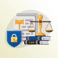 Law firm illustration design. Vector design