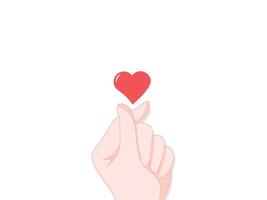 Hand Drawn Love You Than Heart Gesture vector