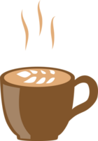 ilustración de café caliente png