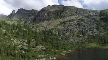 Journey to Majestic Mountain, Overlooking Serene Lake video