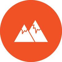 Snow-Capped Mountain icon vector image. Suitable for mobile apps, web apps and print media.