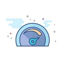 Dashboard icon flat color style vector illustration