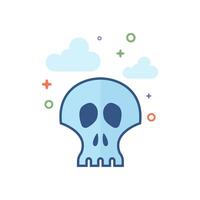 Skeleton icon flat color style vector illustration