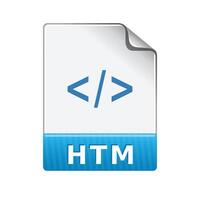 Web page file format icon in color. Computer data program vector