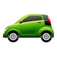 Small car icon in flat color circle style . vector