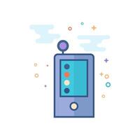 Color calibration icon flat color style vector illustration